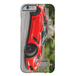 Capa Barely There Para iPhone 6 C7 vermelho Chevrolet Corvette