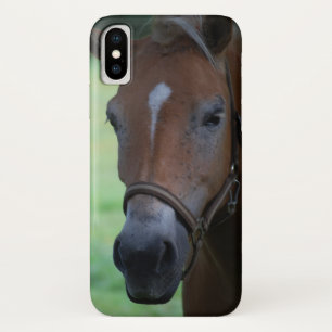 Capa Para iPhone X Cabeça de Cavalo 001