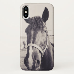 Capa Para iPhone X Cabeça de Cavalo 008
