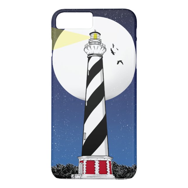 Capa Para iPhone, Case-Mate Cabo Hatteras Lighthouse ILUSTRATION (Verso)