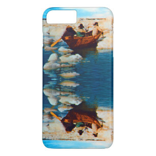 Capa iPhone 8 Plus/7 Plus Caçadores Esquimós Vintage EUA Alasca