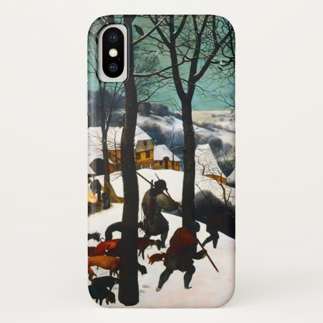 Capa Para iPhone, Case-Mate Caçadores na Paisagem da Neve Pieter Bruegel (Verso)