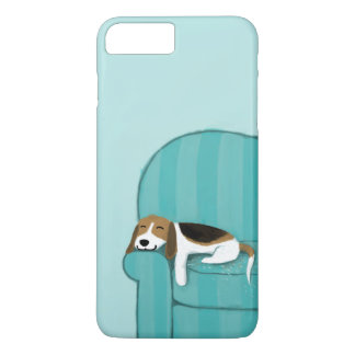 Capa iPhone 8 Plus/7 Plus Cachorro Feliz | Feijão | Arte animal divertida