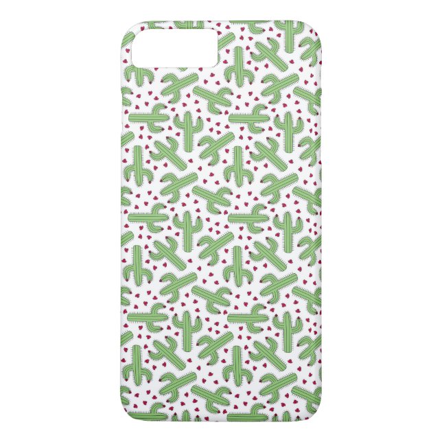 Capa Para iPhone, Case-Mate Cacto ilustrado & teste padrão de flores (Verso)
