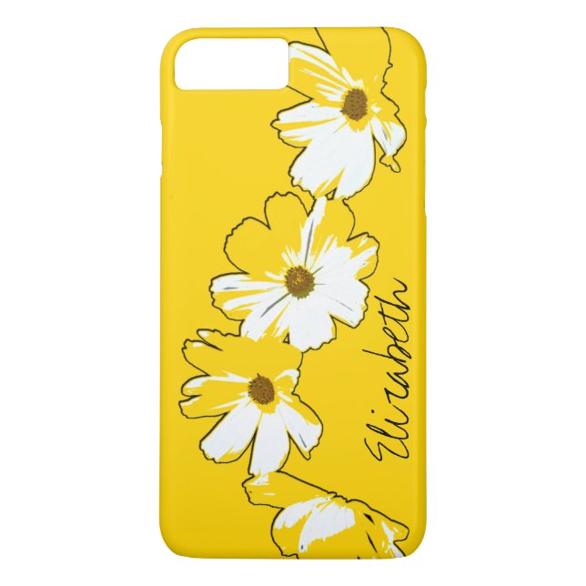 Capa Para iPhone, Case-Mate Cadeia de margarida amarela personalizada (Verso)