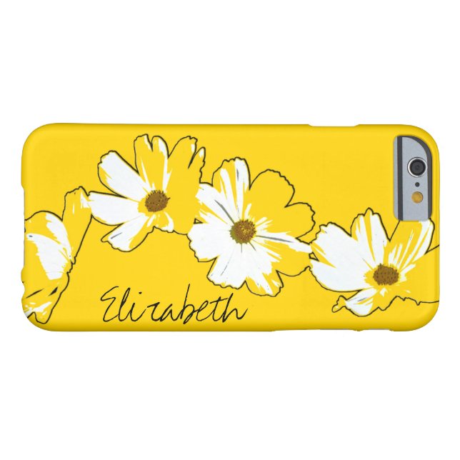 Capa Para iPhone, Case-Mate Cadeia de margarida amarela personalizada (Verso Horizontal)
