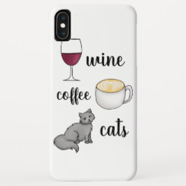 Capa Para iPhone Da Case-Mate Café De Vinho Gatos Engraçados, Cuzão De Gato