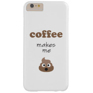 Capa Barely There Para iPhone 6 Plus Café engraçado me faz fazer cocô de emoji