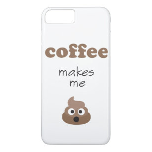 Capa Para iPhone Da Case-Mate Café engraçado me faz fazer cocô de emoji