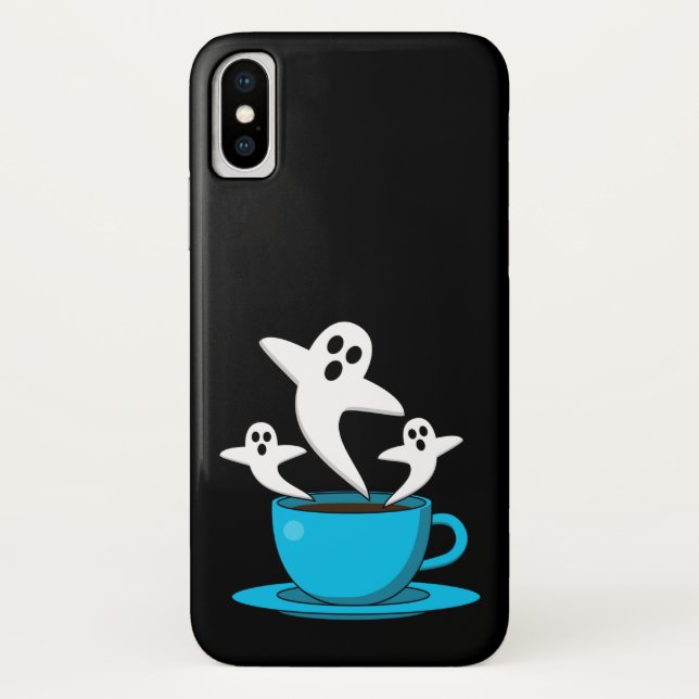 Capa Para iPhone, Case-Mate Café fumante fantasma (Verso)