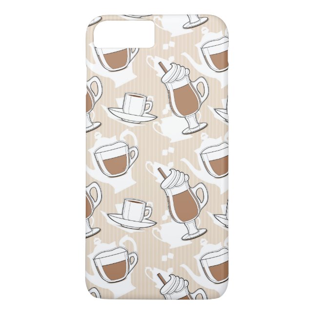 Capa Para iPhone, Case-Mate Café, teste padrão doce (Verso)