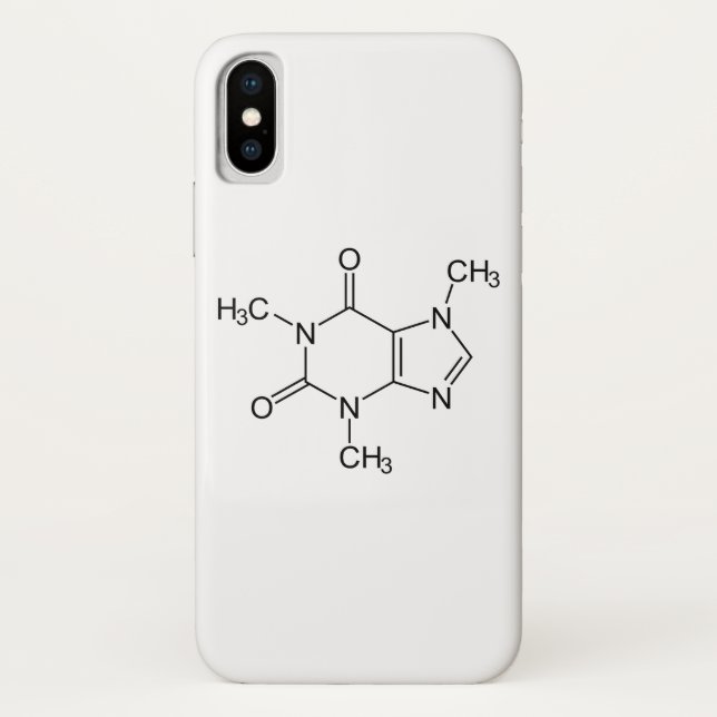 Capa Para iPhone, Case-Mate Caffeine Molecule Chemistry Coffee Atoms (Verso)