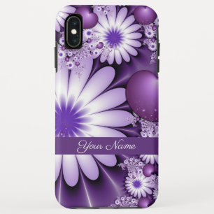 Capa Para iPhone Da Case-Mate Caindo de Amor Flores e Corações Abstratos Nome