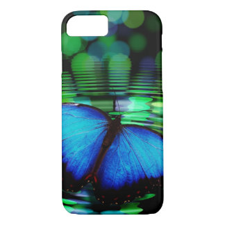 Capa Para iPhone Da Case-Mate Caixa azul do iPhone 7 da borboleta