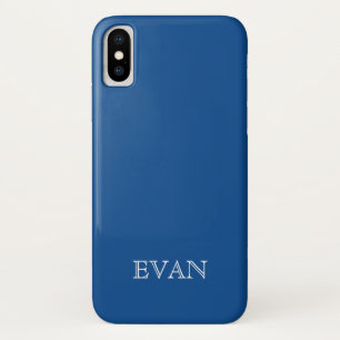 Capa Para iPhone Da Case-Mate Caixa AZUL do iPhone X do fundo da cor sólida do