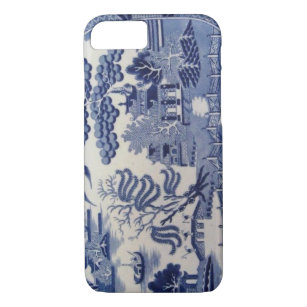 Capa iPhone 8/ 7 Caixa azul do século XIX tradicional de China do