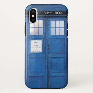 Capa Para iPhone Da Case-Mate Caixa de Chamada Booth de Telefone Retroativo Azul
