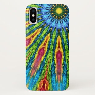 Capa Para iPhone X Caixa inumerável da mandala de Sun do zen