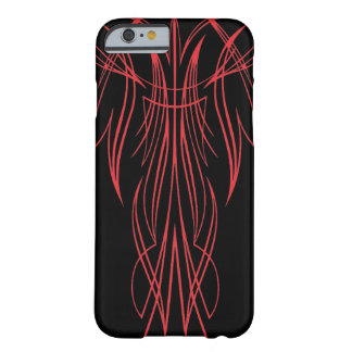 Capa Barely There Para iPhone 6 Caixa Iphone6 Pinstriped preta lisa
