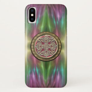 Capa Para iPhone X Caixa Pastel do iPhone X do nó de Dara do céltic