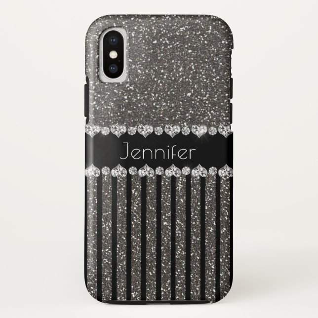 Capa Para iPhone, Case-Mate Caixa personalizada do iPhone X das cinzas brilho (Verso)