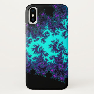 Capa Para iPhone Da Case-Mate Caixa roxa do iPhone X do laço do Fractal de