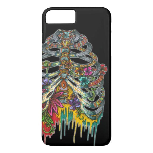 Capa Para iPhone, Case-Mate Caixa torácica da flor (Verso)