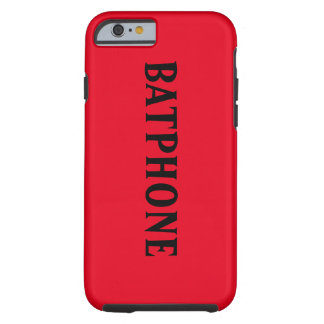 Capa Tough Para iPhone 6 Caixa vermelha de Batphone para iphone6