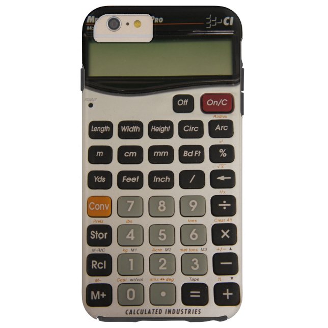 Capa Para iPhone, Case-Mate Calculadora arquitectónica engraçada (Verso)