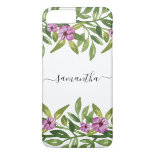 Capa iPhone 8 Plus/7 Plus Caligrafia escrita à mão da festão da aguarela