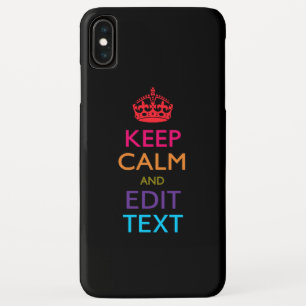 Capa Para iPhone XS Max CALMA DE MANUTENÇÃO Personalizada E Editar Várias 