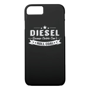 Capa iPhone 8/ 7 Caminhões diesel porque carvão chanfrado elétrico