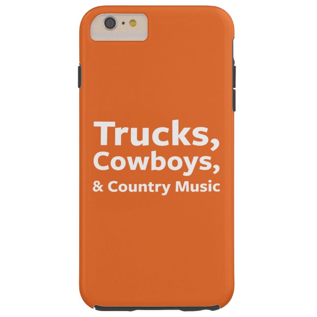 Capa Para iPhone, Case-Mate Caminhões, vaqueiros e música country (Verso)