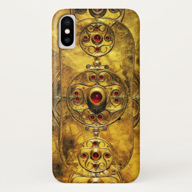 CAPA PARA iPhone, Case-Mate  CAMPO DE GUERRA CELTICA ANTIQUANTO COM PEDAÇOS DE  (Verso)