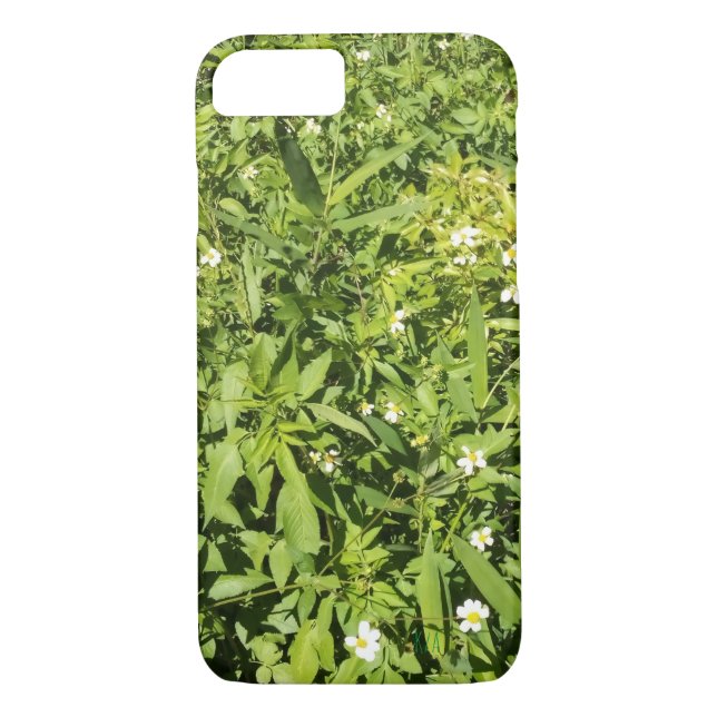 Capa Para iPhone, Case-Mate Campo floral verde-escido (Verso)