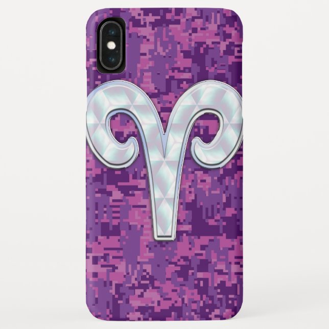 Capa Para iPhone, Case-Mate Camuflagem Cor-de-rosa - Sinal Zodiac (Verso)