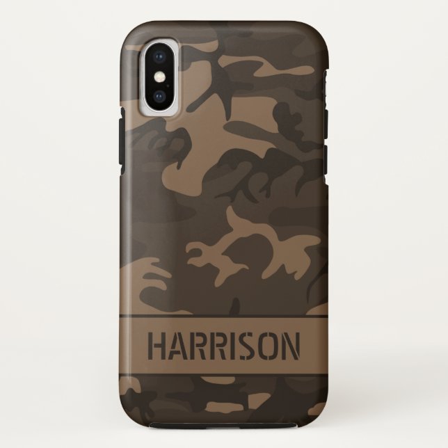 Capa Para iPhone, Case-Mate Camuflagem Marrom (Verso)