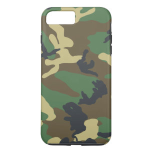 Capa iPhone 8 Plus/7 Plus Camuflagem verde da floresta