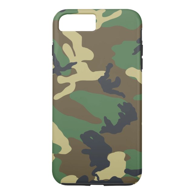 Capa Para iPhone, Case-Mate Camuflagem verde da floresta (Verso)