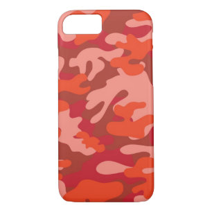 Capa iPhone 8/ 7 Camuflagem Vermelha