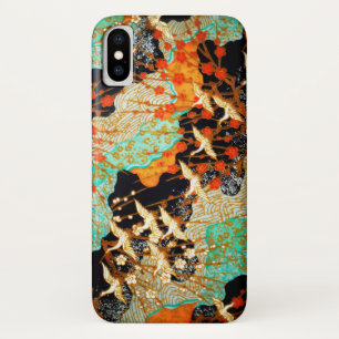 Capa Para iPhone X CANAS DE VOO COM FLORES DE PRIMAVERA Japonês