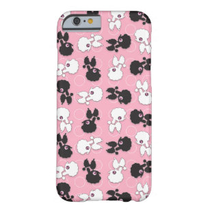 Capa Barely There Para iPhone 6 Caniche Cuties no rosa -