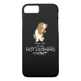 Capa iPhone 8/ 7 Cão de Basset Hound - ouça-se que você mim apenas