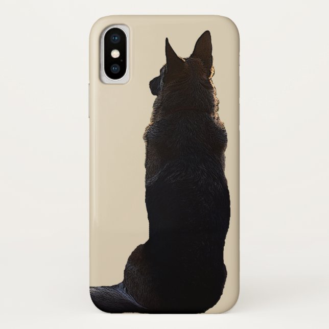 Capa Para iPhone, Case-Mate Cão de german shepherd bonito (Verso)