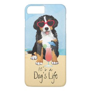 Capa iPhone 8 Plus/7 Plus Cão de montanha de Bernese do verão