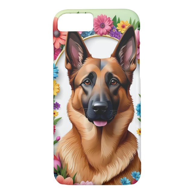 Capa Para iPhone, Case-Mate Cão German shepherd bem ilustrado (Verso)
