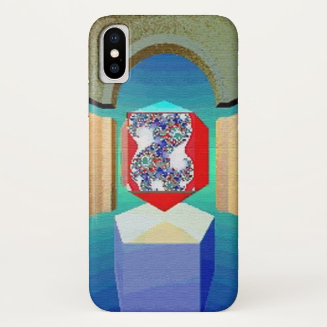 Capa Para iPhone, Case-Mate CAOS E TEMPOS DE ORDEM Arte Fractal Surreal (Verso)