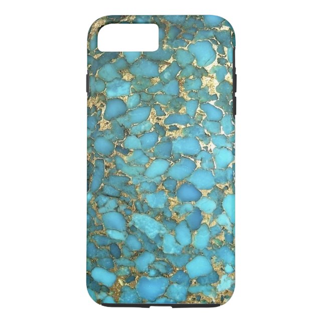 Capa Para iPhone, Case-Mate "Capa de telefone azul turquesa" (Verso)