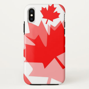 Capa Para iPhone XS Caractere Canadense Estilo em Camada Folha CANADÁ