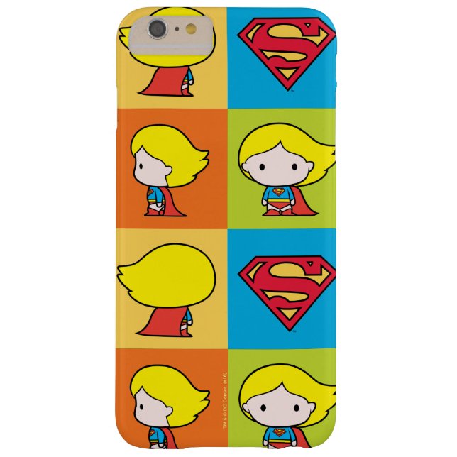 Capa Para iPhone, Case-Mate Caractere de Supergirl Chibi - Turnround (Verso)